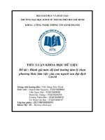 Đề tài  đánh giá mức độ ảnh hưởng tâm lý chọn phương thức làm việc của con người sau đại dịch covid