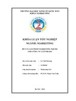 Khóa luận tốt nghiệp: Giải pháp marketing nội bộ cho công ty cleverads