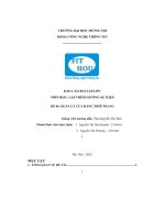 Báo cáo bài tập lớn đề 06 quản lý cửa hàng thời trang