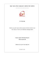 Phân loại dữ liệu bằng mạng nơ ron nhân tạo với thuật toán levenberg-marquardt