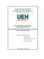 Phân lớp bộ dữ liệu marketing dịch vụ hàng không dựa trên ứng dụng orange