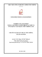 Nghiên cứu giải pháp nâng cao chất lượng dịch vụ VOIP và ứng dụng vào mạng viễn thông Lào
