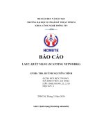Báo cáo lab 2 quét mạng (scanning networks)