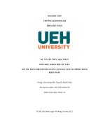 Đề tài phát hiện rủi ro gian lận báo cáo tài chính trongkiểm toán