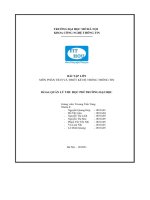 Bài tập lớn phân tích và thiết kế hệ thống thông tin đề tài quản lý thu học phí trường đại học