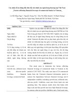 Các nhân tố tác động đến đòn bẩy tài chính của ngân hàng thương mại việt nam factors affecting financial leverage of commercial banks in vietnam