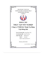 Báo cáo thực tập tốt nghiệp công ty tnhh kỹ thuật tự động việt đông hải