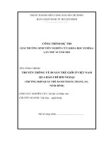 Truyền thông về di sản thế giới ở việt nam qua báo chí đối ngoại (trường hợp quần thể danh thắng tràng an, ninh bình