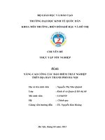 Chuyên đề thực tập tốt nghiệp: Nâng cao công tác bảo hiểm thất nghiệp trên địa bàn thành phố Hà Nội