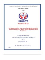 Xây dựng mô hình tòa c tầng 1 và 2 trường đại học sư phạm kỹ thuật thành phố hồ chí minh có gắn máy phát điện gió để làm đèn phát sáng