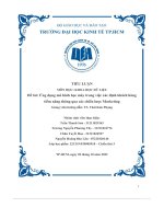 Ứng dụng mô hình học máy trong việc xác định khách hàngtiềm năng thông qua các chiến lược marketing