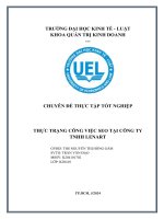 CHUYÊN ĐỀ THỰC TẬP TỐT NGHIỆP THỰC TRẠNG CÔNG VIỆC SEO TẠI CÔNG TY TNHH LENART