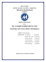 DỰ ÁN KHỞI NGHIỆP TRUNG TÂM GIÁO DỤC KỸ NĂNG SỐNG VIETSKILLS