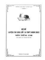 Bộ đề luyện thi vào 10 ta 2022 (có đa) c hau