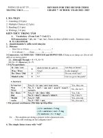 Ôn tập hk2 lớp 7 (gloabal)