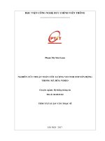 Nghiên cứu thuật toán ước lượng Vector chuyển động trong mã hóa video