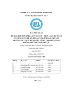Hợp đồng mua bán tài sản   bình luận dự thảoán lệ số 11 án lệ số 2023 al về hợp đồng chuyểnnhượng quyền sử dụng đất vô hiệu do đối tượngkhông thể thực hiện được