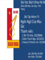 Bài tập nhóm f3 ngôn ngữ của màu sắc