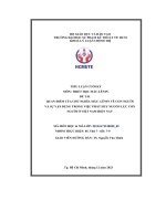 Quan điểm của chủ nghĩa mác  lênin về con người và sự vận dụng trong việc phát huy nguồn lực con người ở việt nam hiện nay