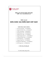 Tiểu luận điêu khắc gia miền nam việt nam