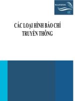 Bài Giảng Các Loại Hình Báo Chí Truyền Thông