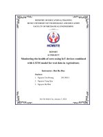 Report ai project monitoring the health of cows using iot devices combined with lstm model for real data in agriculture