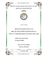 Một số giải pháp nâng cao hiệu quả hoạt động kinh doanh của công ty tnhh bmi group giai đoạn 2022   2024