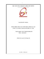 Hoàn thiện công tác tuyển dụng nhân lực tại công ty cổ phần thanh toán điện tử VNPT