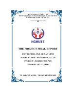 The project final report doubly linked list by c++