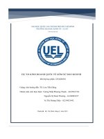 Dự án kinh doanh quốc tế gốm sứ bảo khánh