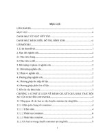 Đánh giá kết quả khai thác của đội xe container năm 2021 của công ty tnhh cảng quốc tế tân cảng – cái mép