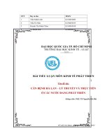 Căn bệnh hà lan – lý thuyết và thực tiễnở các nước đang phát triển