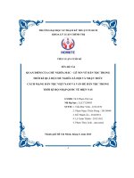 Quan điểm của chủ nghĩa mác – lê nin về dân tộc trong thời kì quá độ chủ nghĩa xã hội và nhận thức cách mạng dân tộc việt nam và vấn đề dân tộc trong thời kì hộ nhập quốc tế hiện nay