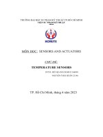 Sensors and actuators chủ đề temperature sensors
