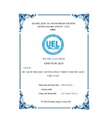 Dề tài du lịch trị liệu hướng phát triển cho du lịch việt nam