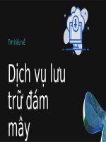 Tìm hiểu về  dịch vụ lưu trữ đám mây