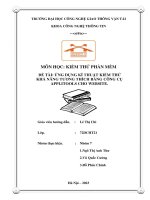 ĐỀ TÀ  ỨNG DỤNG KĨ THUẬT KIỂM THỬ KHẢ NĂNG TƯƠNG THÍCH BẰNG CÔNG CỤ APPLITOOLS CHO WEBSITE