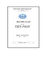 Bài tiểu luận môn học tiện phay
