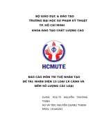 Báo cáo môn trí tuệ nhân tạo đề tài nhận diện 15 loại cá cảnh và đếm số lượng các loại