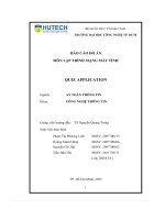 Báo cáo đồ án môn lập trình mạng máy tính quiz application