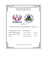 Môn học thực tập công nghệ chế biến trà, cà phê, ca cao