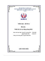 Đồ án 2   thiết kế cửa tự động dùng rfid