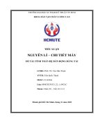 Tiểu luận nguyên lí – chi tiết máy đề tài tính toán hệ dẫn động băng tải