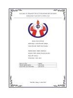 Báo cáo cuối kì chuyên đề nhiệt chuyên đề thiết bị cô đặc