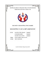 Bảo trì và bảo dưỡng công nghiệp bảo dưỡng và sửa chữa hộp số mt