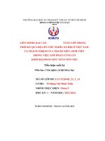 Liên minh giai cấp, tầng lớp trong thời kỳ quá độ lên chủ nghĩa xã hội ở việt nam và trách nhiệm của thanh niên