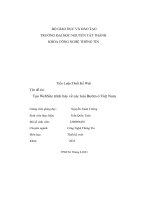 Tiểu luận thiết kế web đề tài tạo website trình bày về các loài bướm ở việt nam