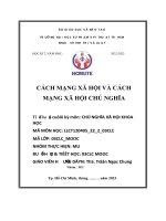 Cách mạng xã hội và cách mạng xã hội chủ nghĩa