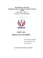 Báo cáo khảo sát lò nhiệt
