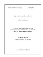 Cung cấp dịch vụ hành chínhcôngtrực tuyến toàn trình tại ủy bannhândânquận 8, thành phố hồ chí minh